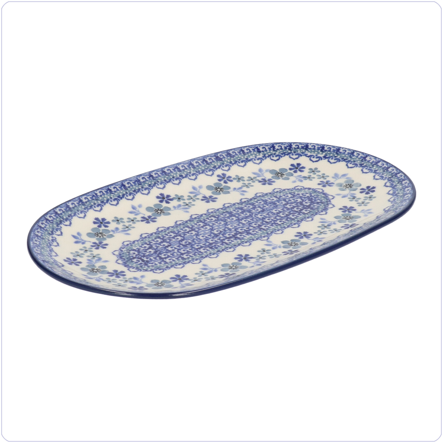 Bunzlau Ovaal bord 25,5x15cm (2673) - Harmony (2333)