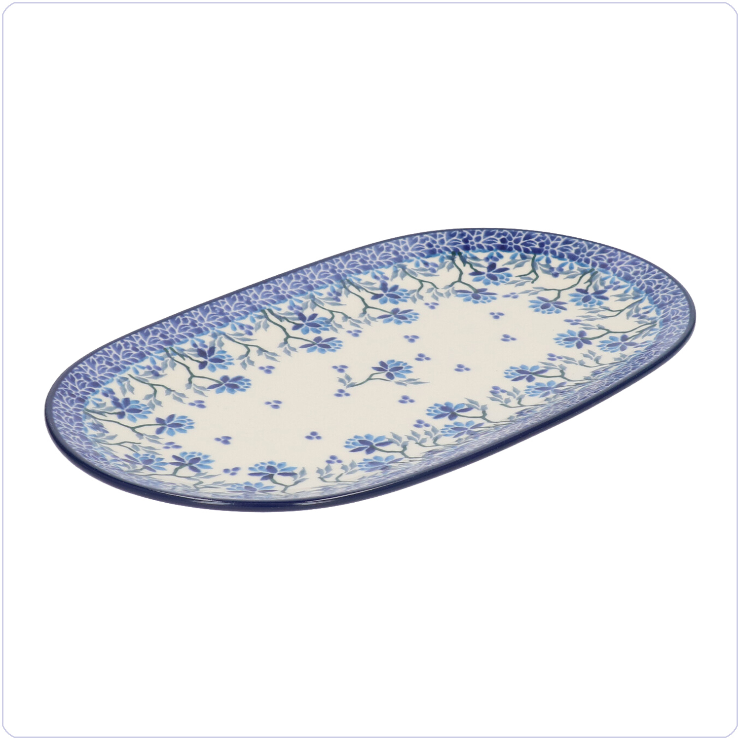 Bunzlau Ovaal bord 25,5x15cm (2673) - Daydream (2524)