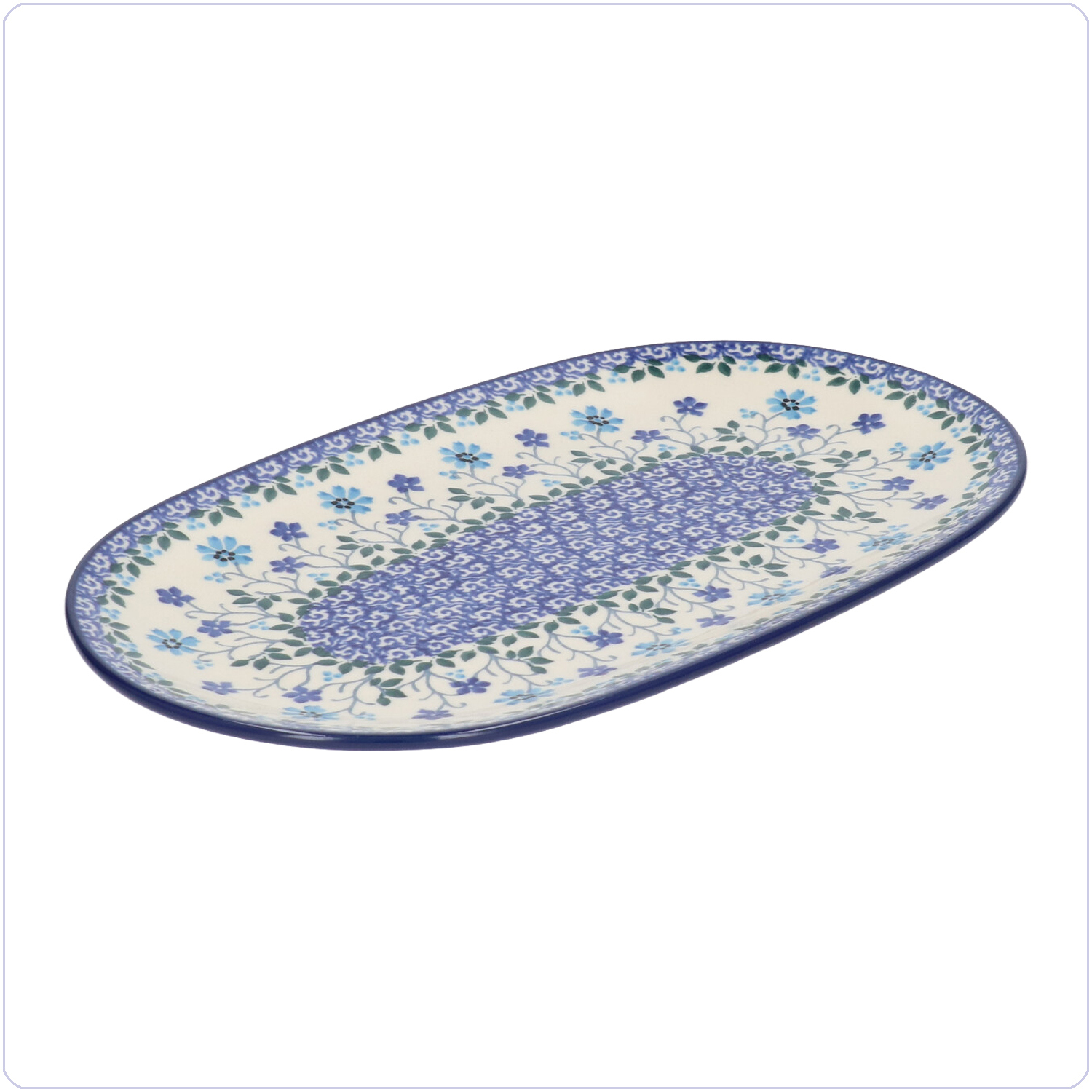 Bunzlau Ovaal bord 25,5x15cm (2673) - Spring Hill (2785)