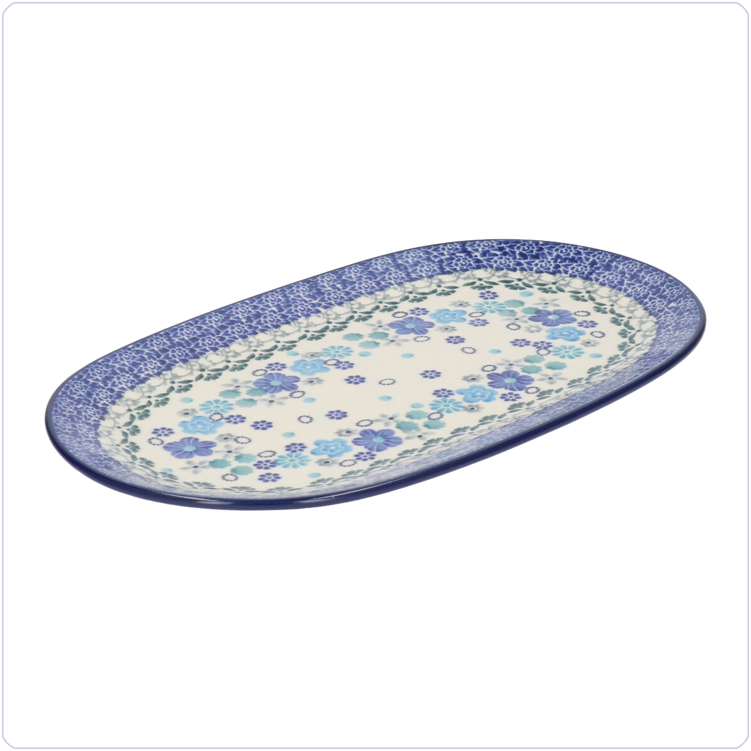 Bunzlau Ovaal bord 25,5x15cm (2673) - Blossom Breeze (3396)
