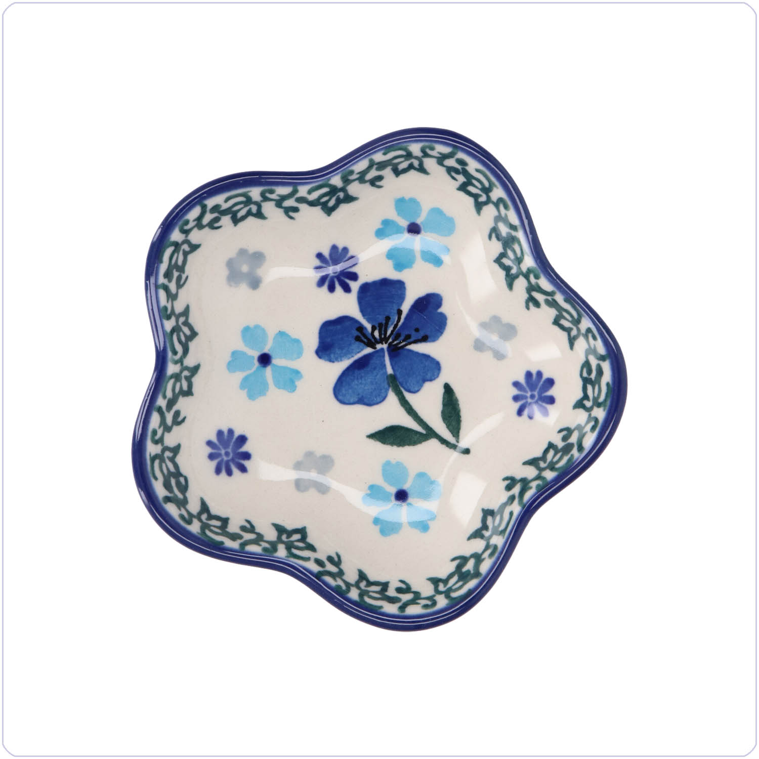 Bunzlau Theetipje Bloem (2680) - Blossom Blue (3507)
