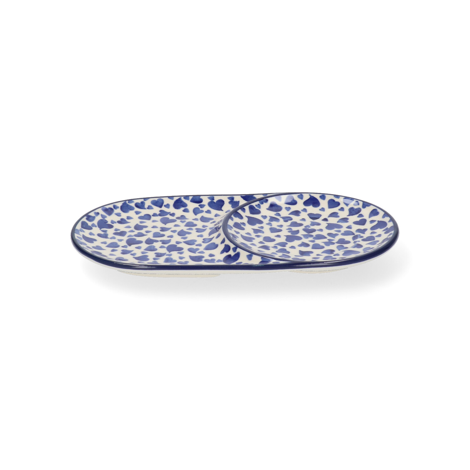 Bunzlau Schotel met uitsparing (2690) - Dancing Hearts (3411)