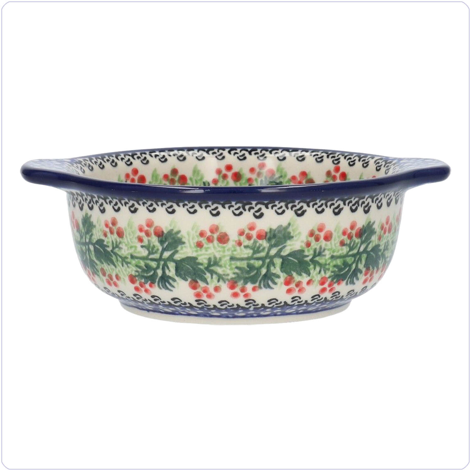 Bunzlau Soepkom platte oren (2699) - Holly Berry (2650)