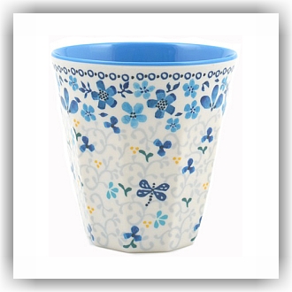 Bunzlau Melamine beker Dragonfly Garden (3611)