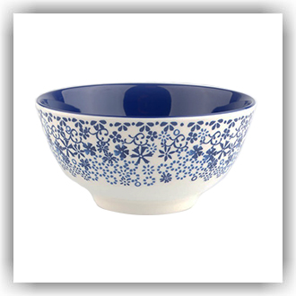 Bunzlau Melamine bakje Indigo Lace (3623)