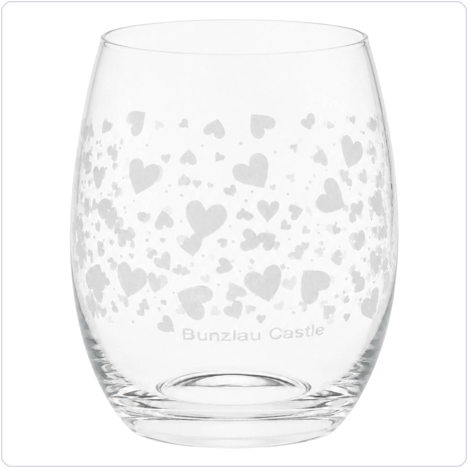 Bunzlau Waterglas - Hearts 300ml (5179)