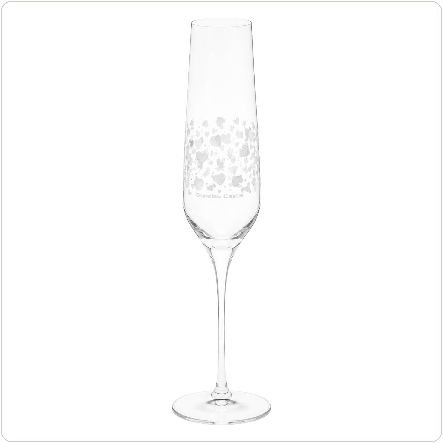 Bunzlau 6x Flute - Hearts 195ml (5180)