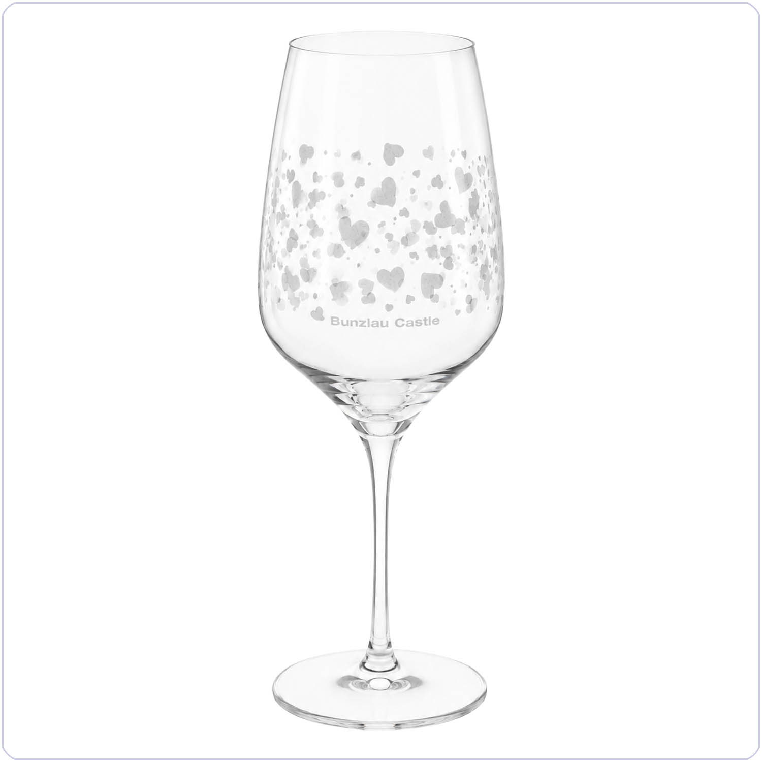 Bunzlau Glas witte wijn - Hearts 350ml (5181)
