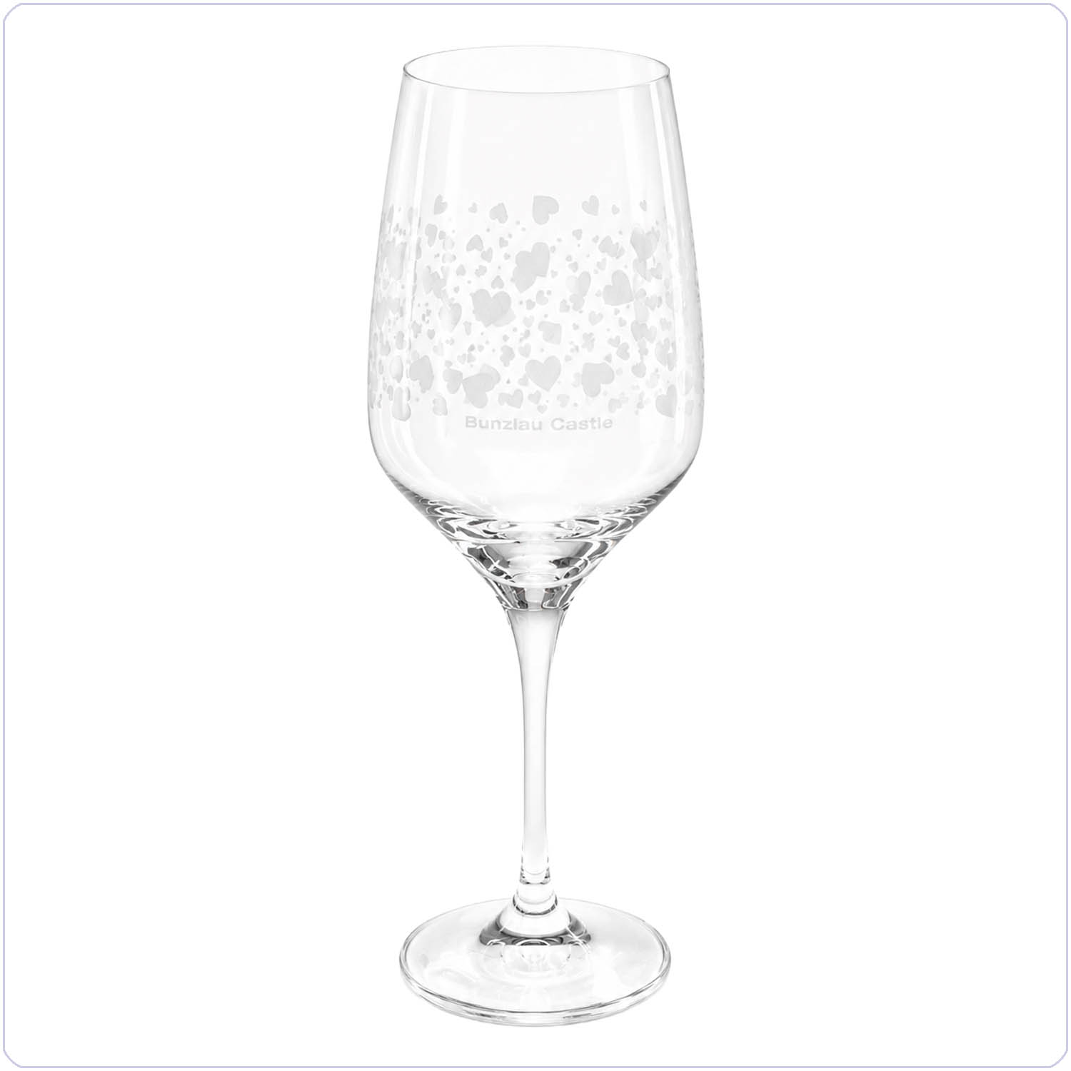 Bunzlau Rode wijn glas - Hearts 460ml (5182)