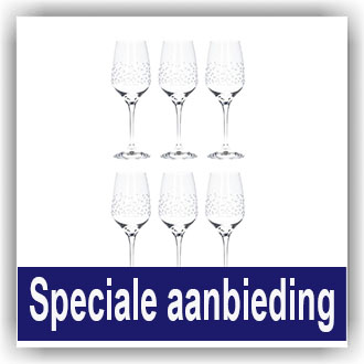 Bunzlau 6x Glas - rode wijn - Bubble 460ml (605158)