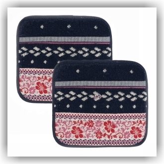Bunzlau Setje pannenlappen Harmony d.blauw (6081)