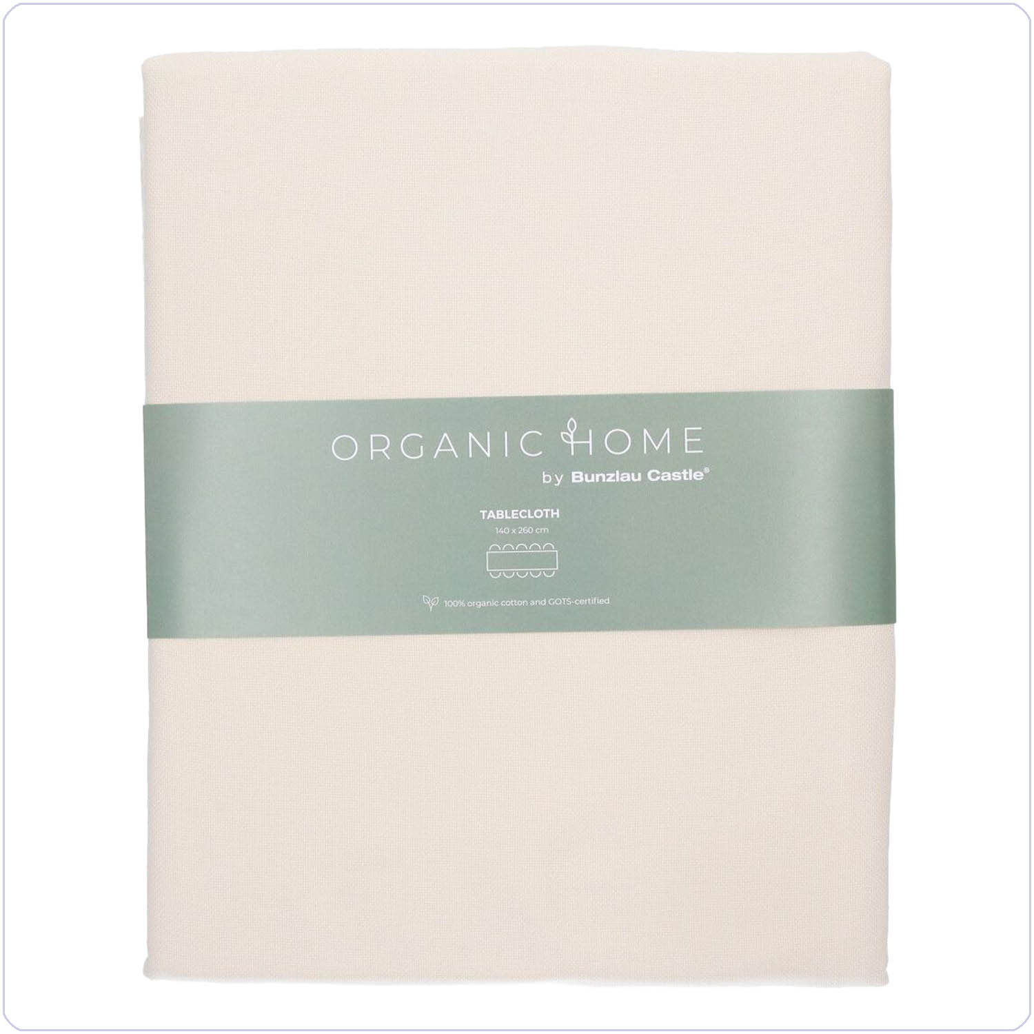 Bunzlau Tafelkleed 260x140cm Cotton Beige (6593)