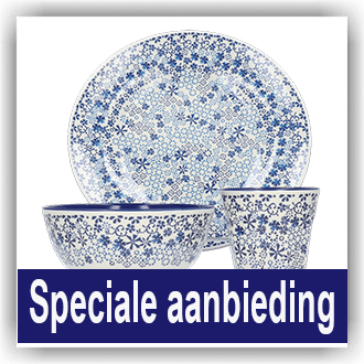 Bunzlau 1x setje - Melamine Indigo Lace (MIL1)