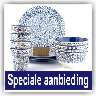 MIL4 4x setje - Melamine Indigo Lace