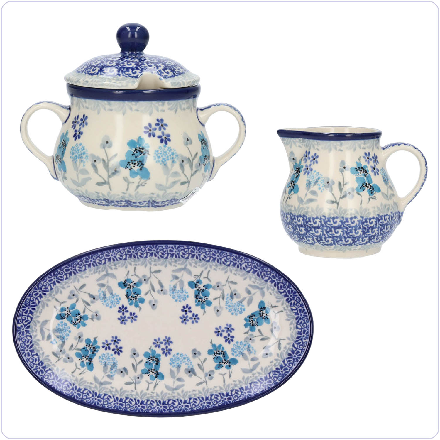 Bunzlau Roomstelletje 3 delig (RS01) - Delicate Breeze (3304)