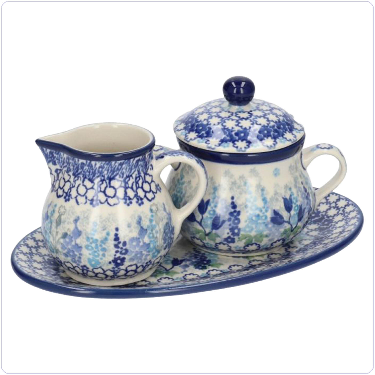 Bunzlau Roomstelletje 3 delig (RS01) - Blue Garden (3316)