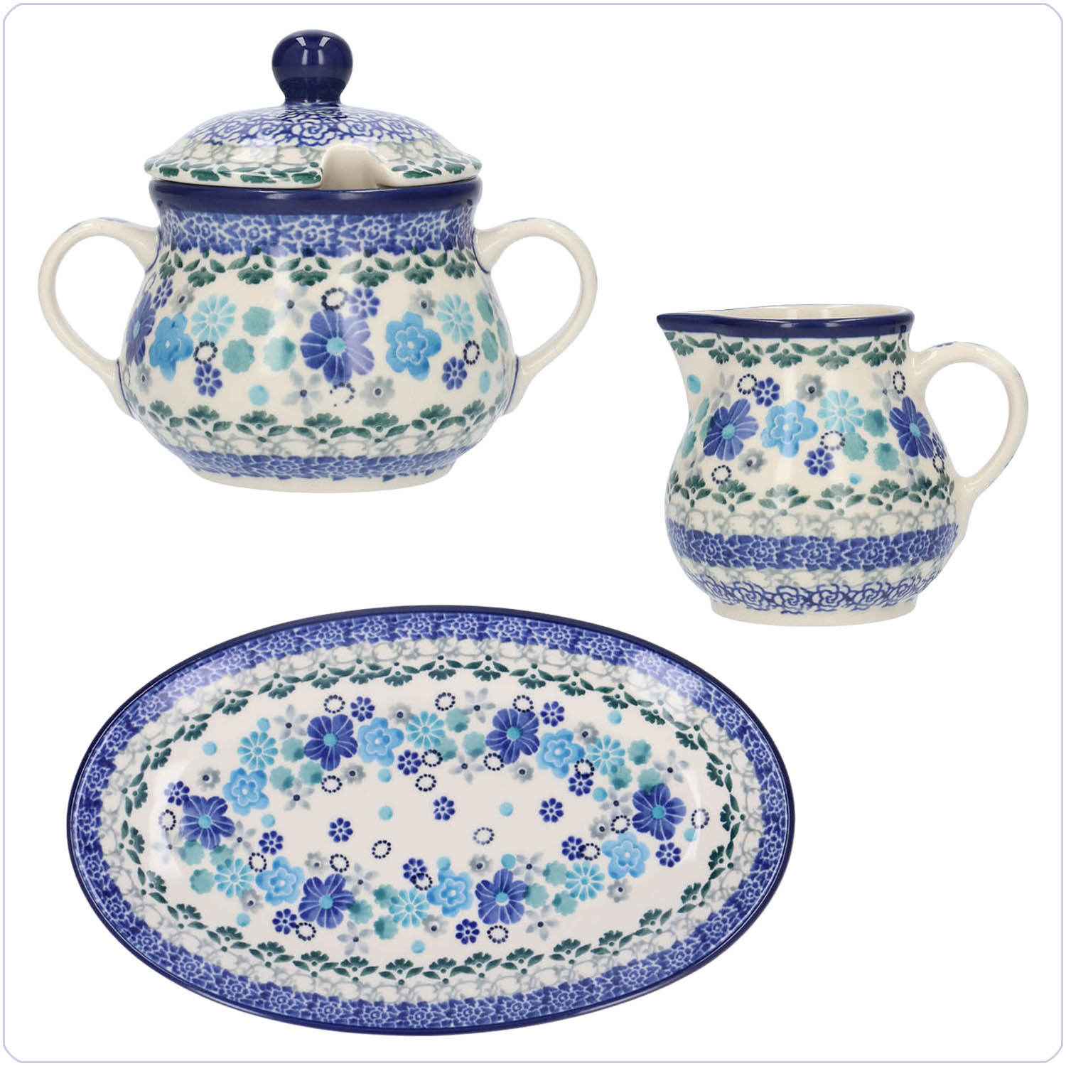 Bunzlau Roomstelletje 3 delig (RS01) - Blossom Breeze (3396)