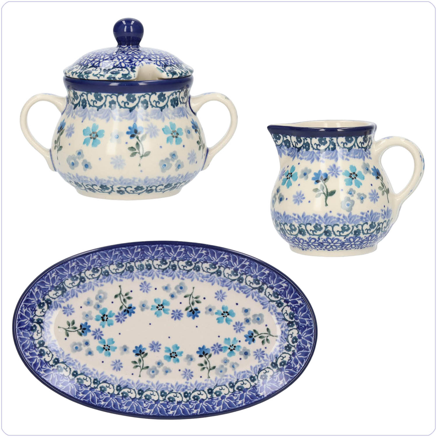 Bunzlau Roomstelletje 3 delig (RS01) - Wild Daisy (3502)