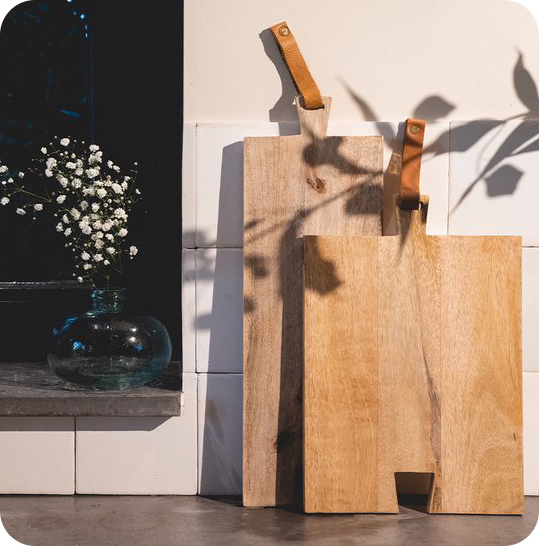 Bunzlau Houten borrelplank 28x22cm (RTS2)