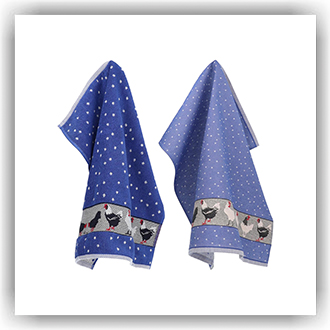 Bunzlau Setje Kippen hardblauw (TS50)