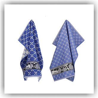 Bunzlau setje Koeien hardblauw (TS51)