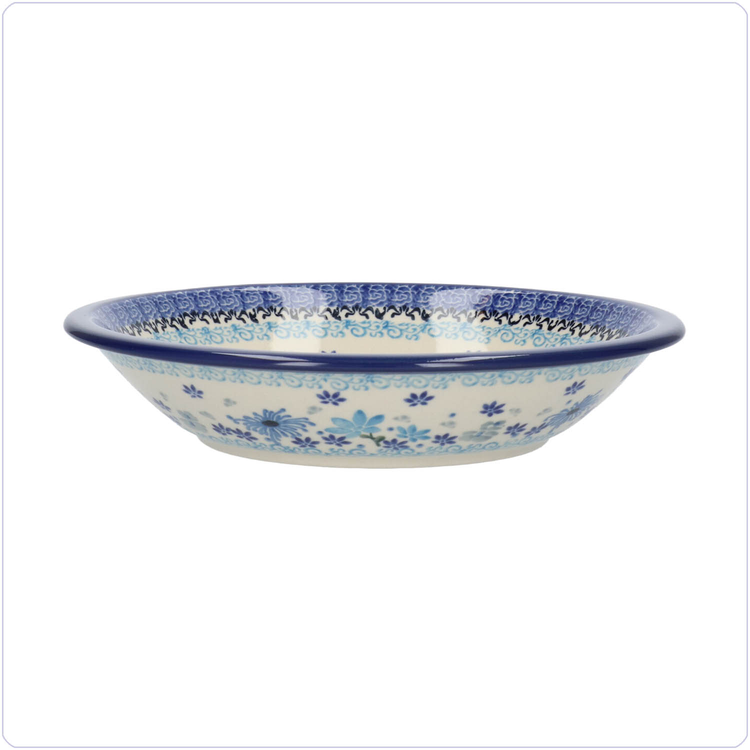 1026 Diep bord zonder platte rand 3508 Flower Valley