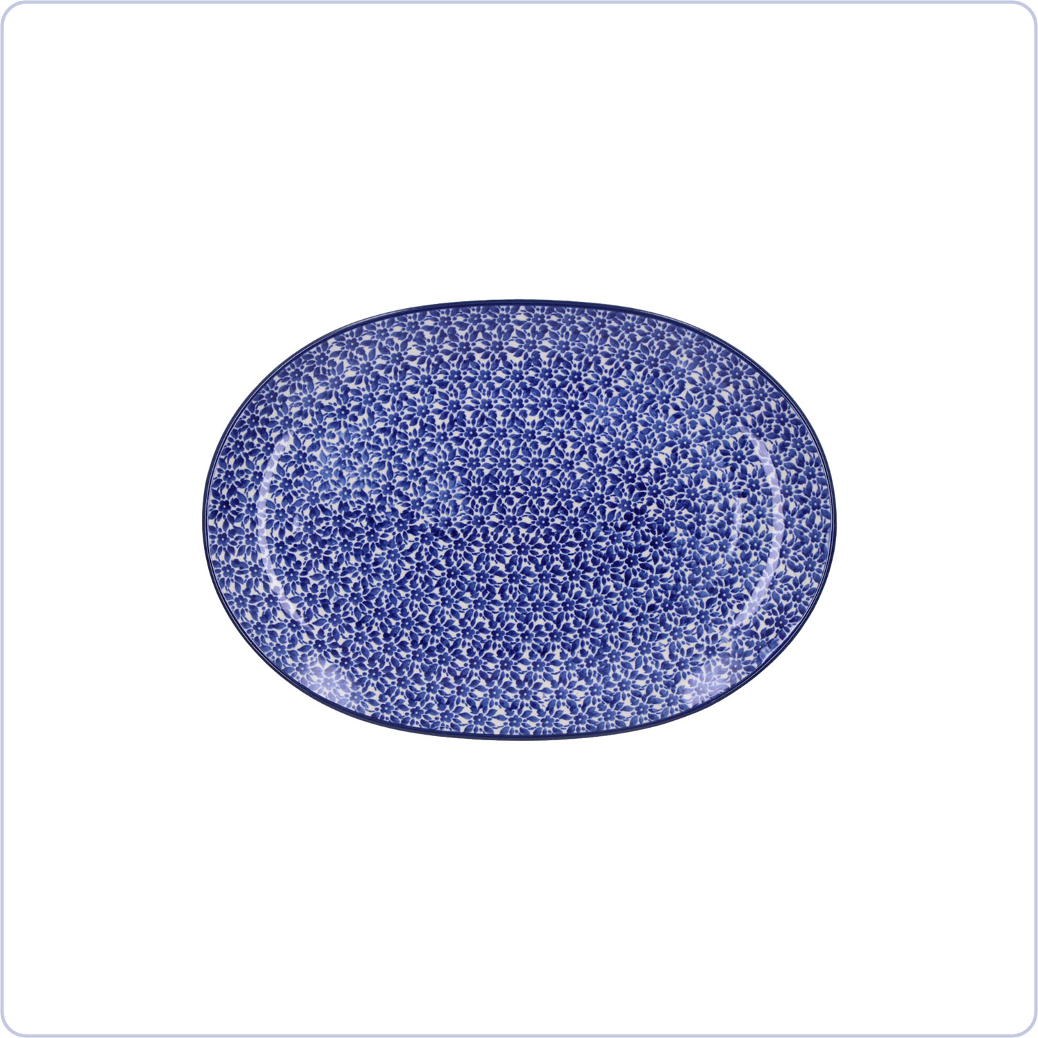 Bunzlau Wijd ovaal bord 31,5x22cm (2668)