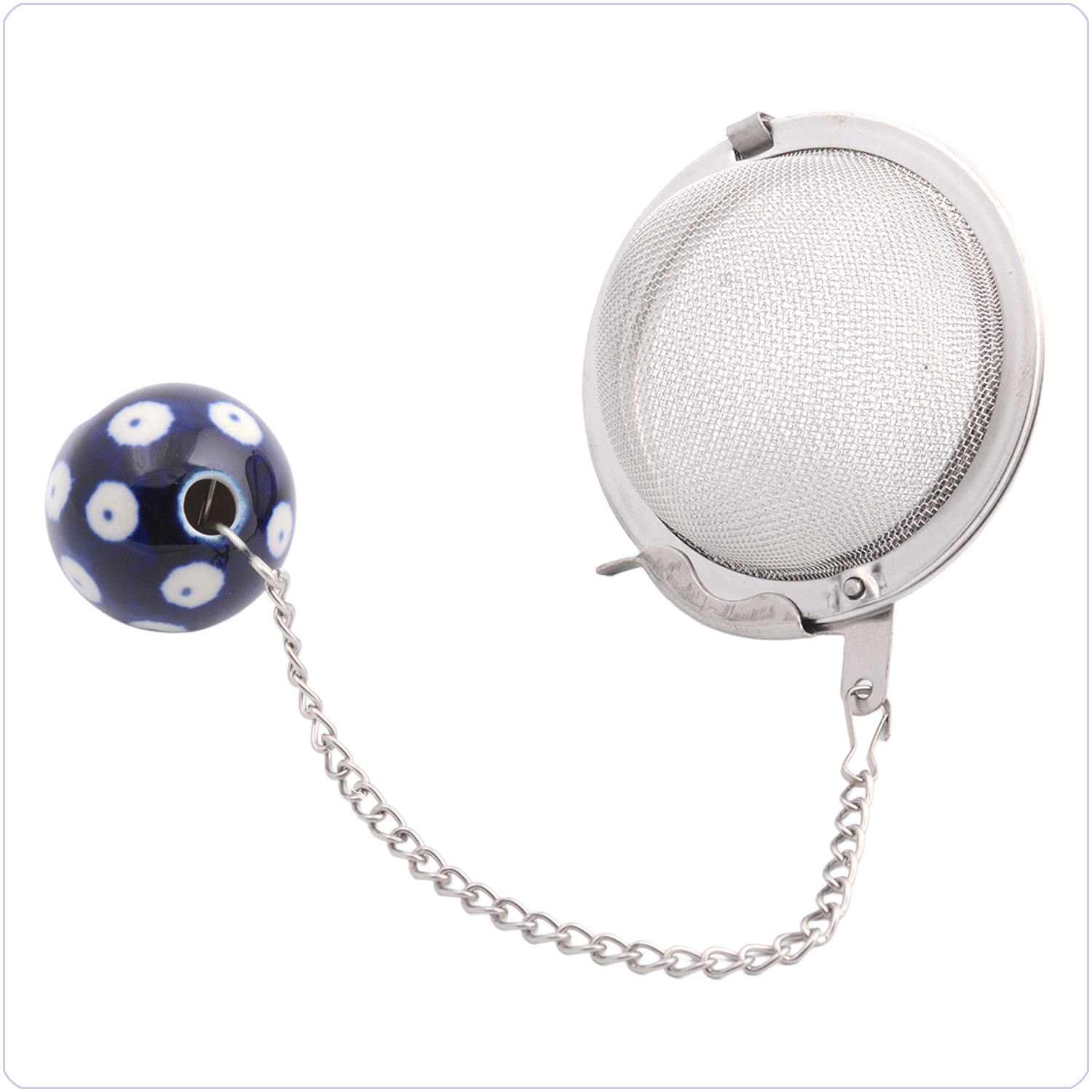 Bunzlau Theezeef  Ø 5cm (1000) - Blue Eyes (71)