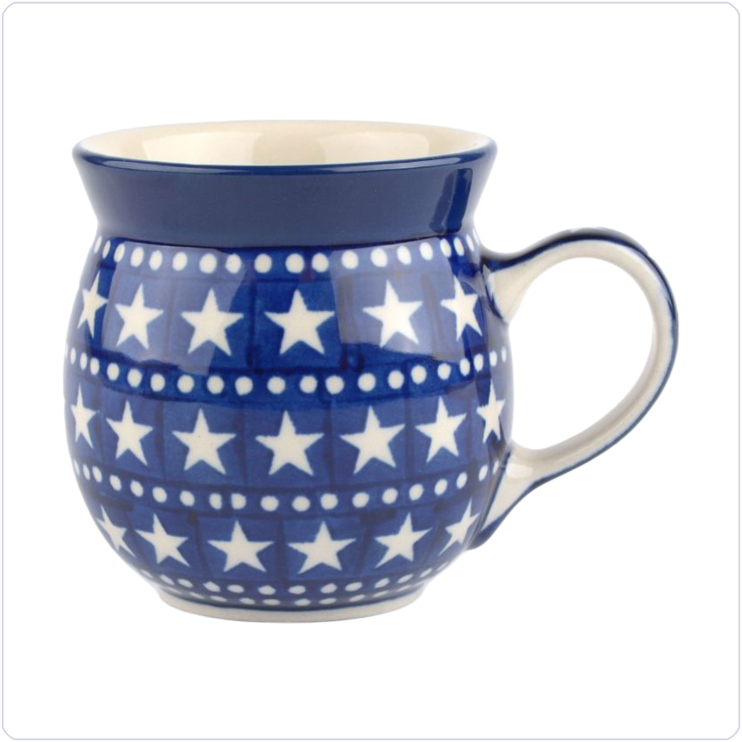 Bunzlau Bolle mok 240ml (1005) - Blue Stars (119)