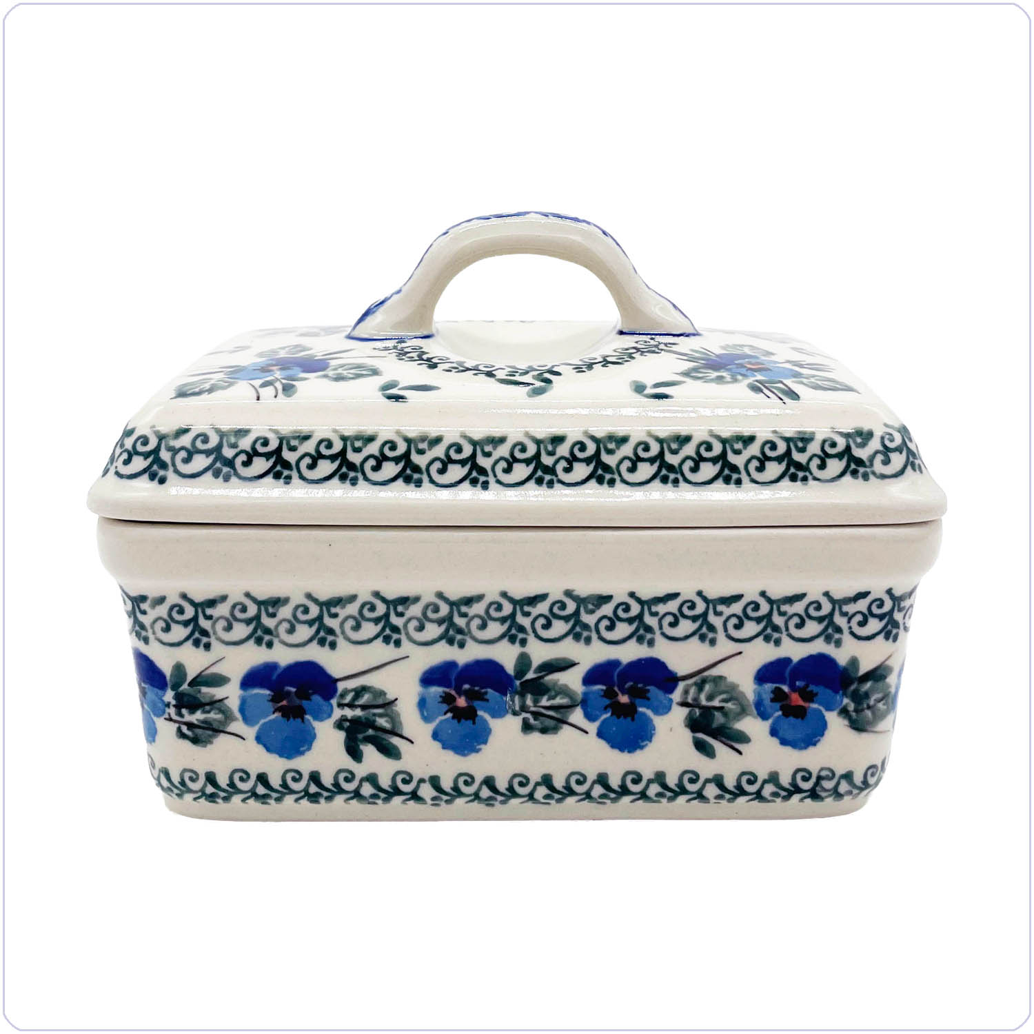 Bunzlau Botervloot Oblong (1010) - Blue Violin (2273)
