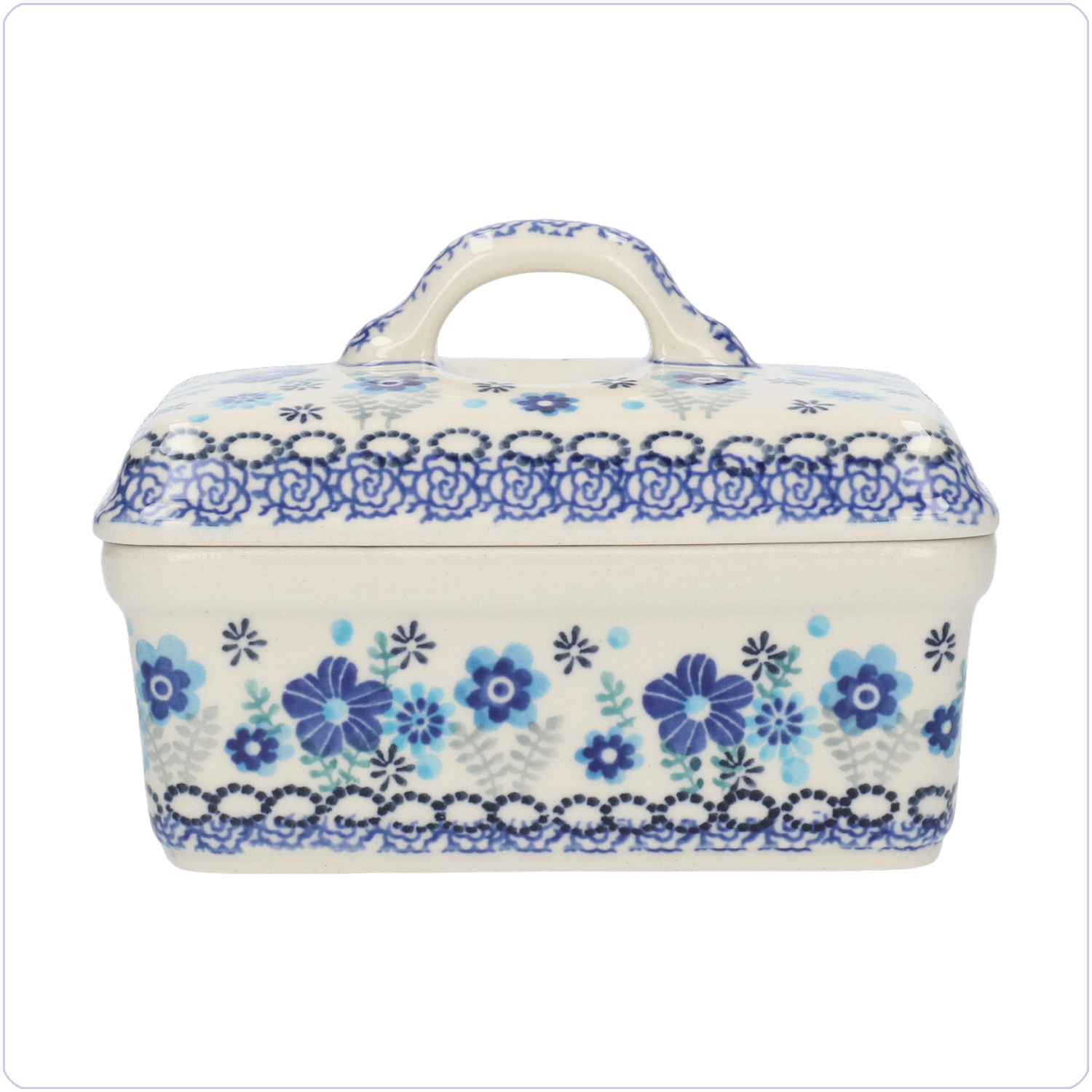 Bunzlau Botervloot Oblong (1010) - Floral Ballet (3397)