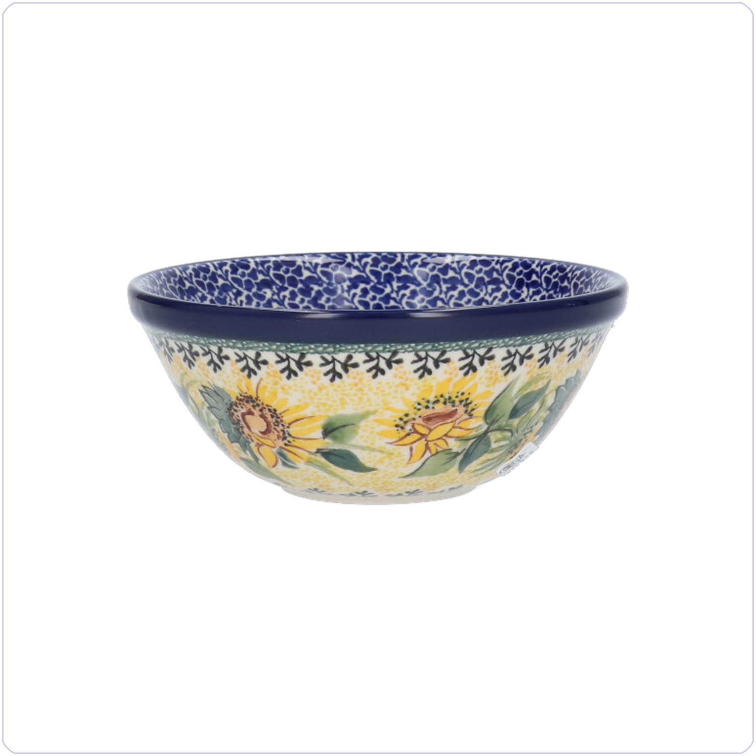 Bunzlau Diep bakje Ø14 cm (101059) - Unikat Sunflowers (5085)
