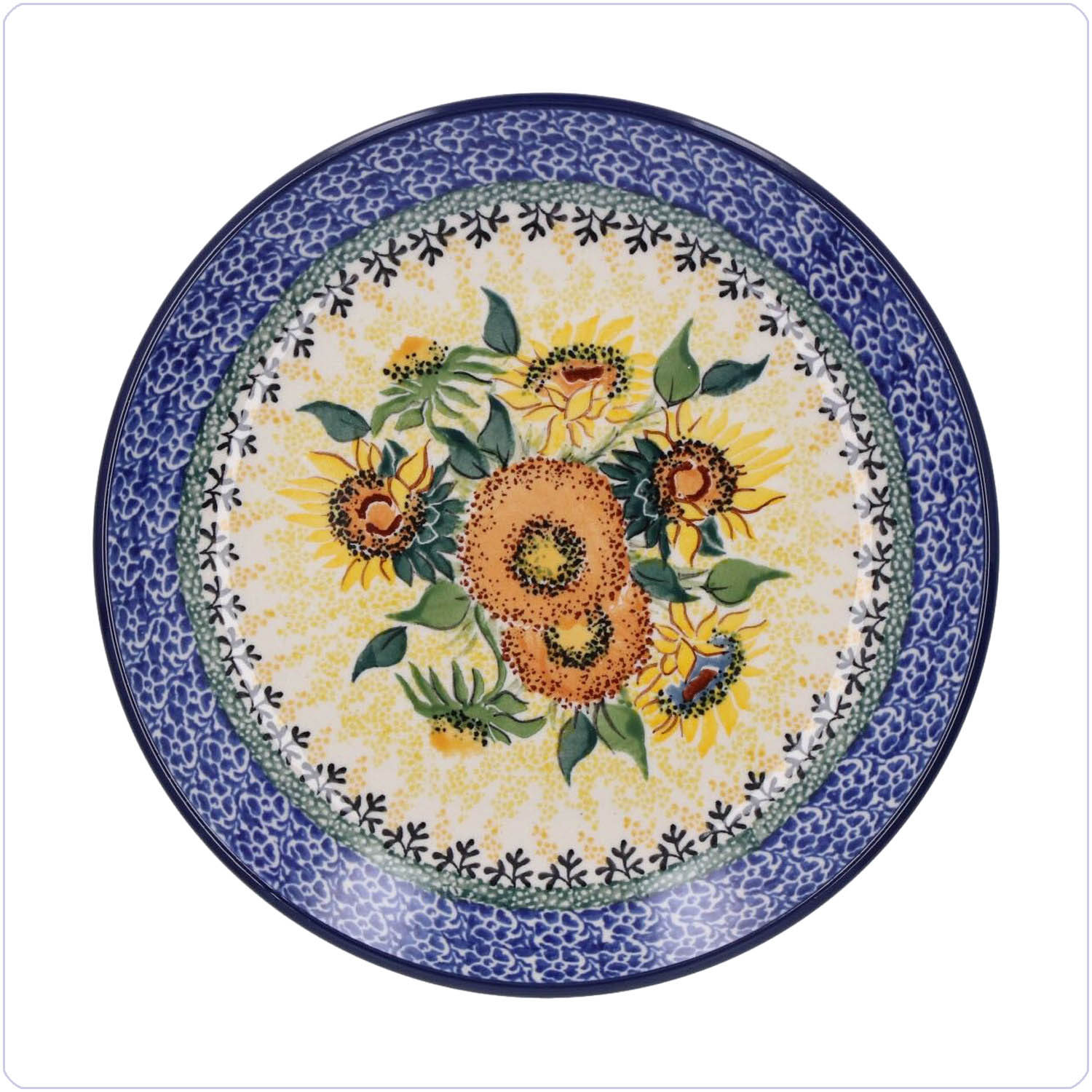 Bunzlau Ontbijtbord Ø20cm (101086) - Unikat Sunflowers (5085)