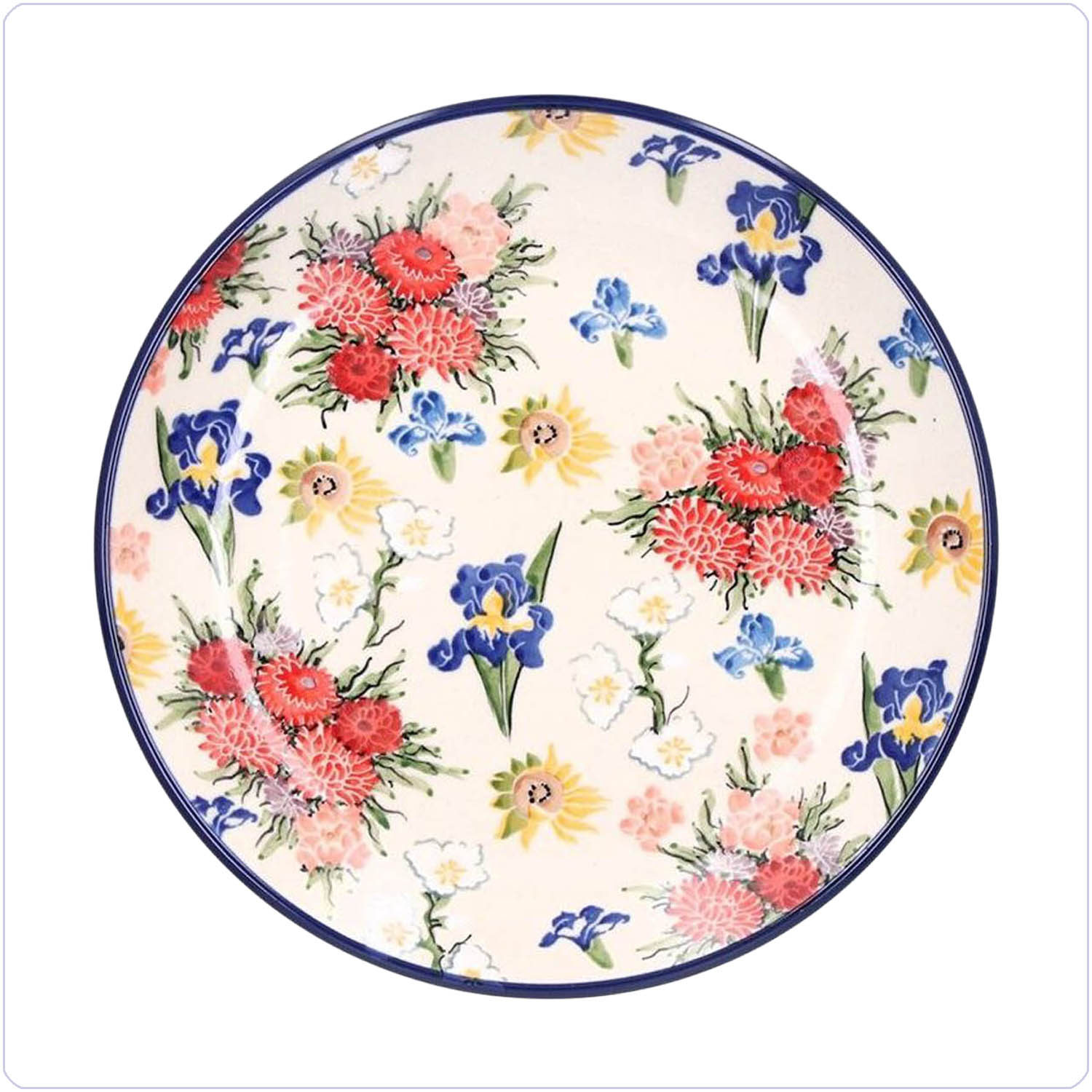 Bunzlau Ontbijtbord Ø20cm (101086) - Unikat Vincent's Flowers (5089)