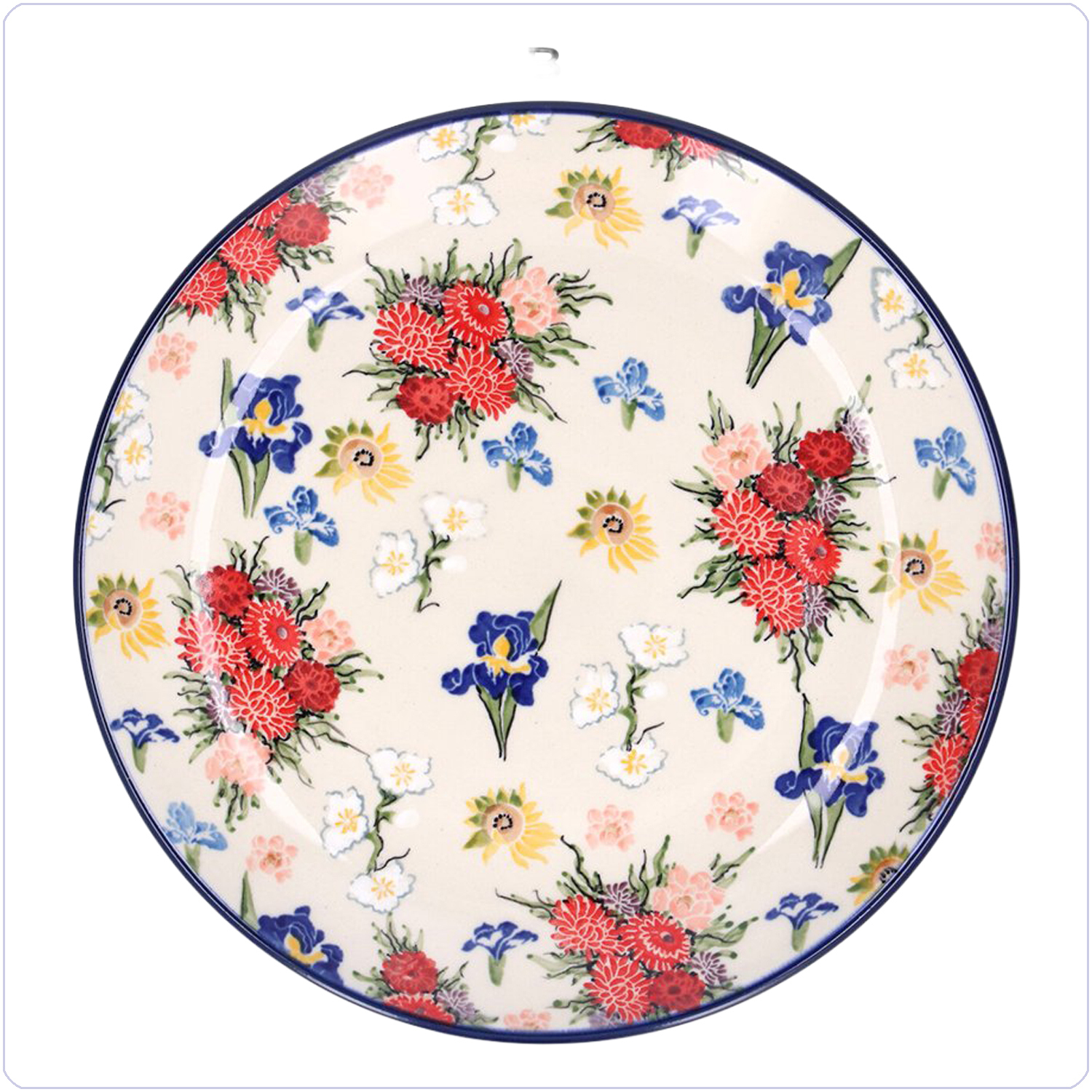 Bunzlau Dinerbord Ø25,5cm (101257) - Unikat Vincent's Flowers (5089)