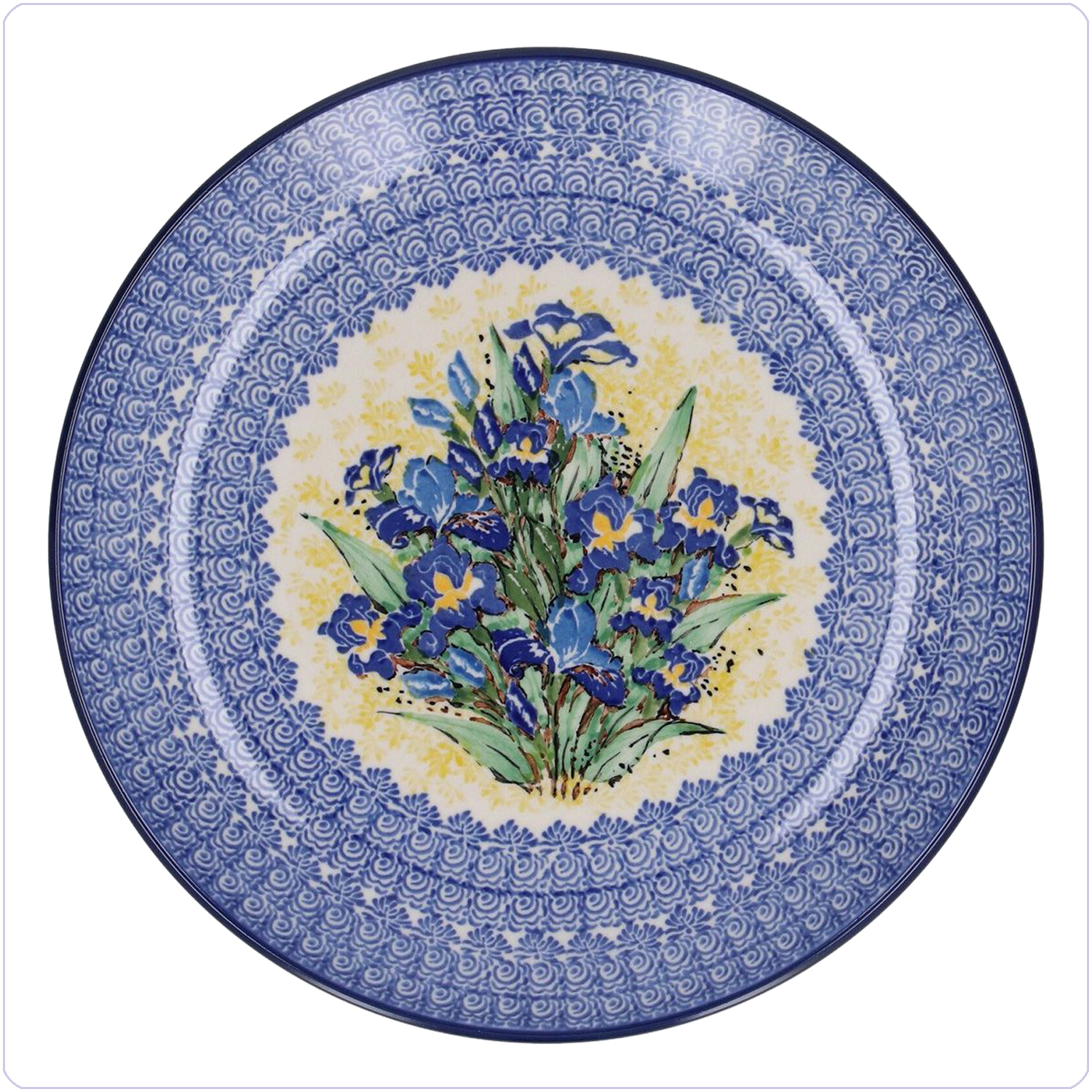 Bunzlau Dinerbord Ø25,5cm (101257) - Unikat Irises (5099)