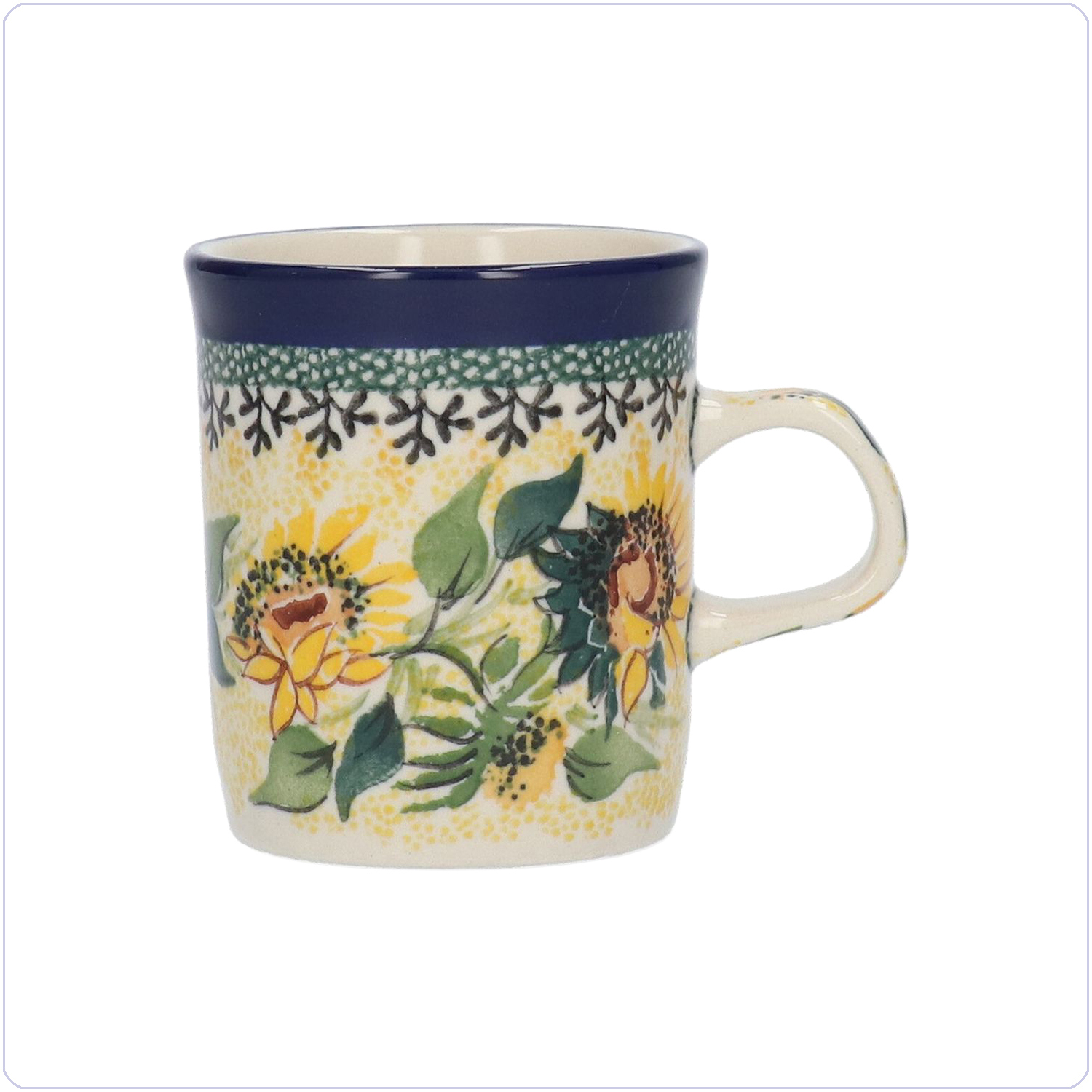 Bunzlau Rechte beker 150ml (101328) - Unikat Sunflowers (5085)