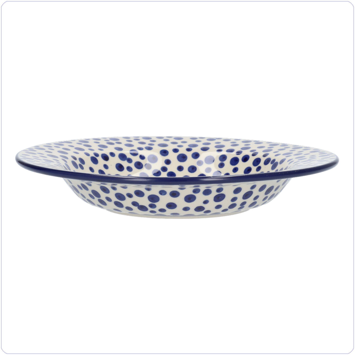 Bunzlau Diep bord met platte rand (1014) - Crazy Dots (1813)