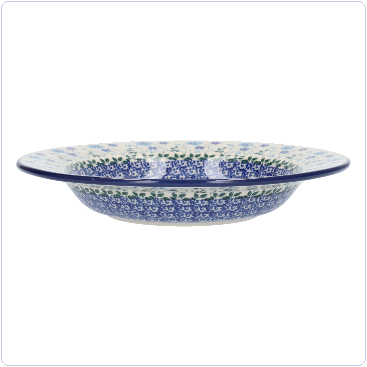 Bunzlau Diep bord met platte rand (1014) - Spring Hill (2785)