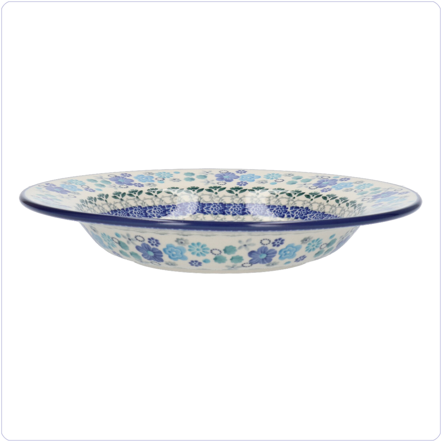 Bunzlau Diep bord met platte rand (1014) - Blossom Breeze (3396)