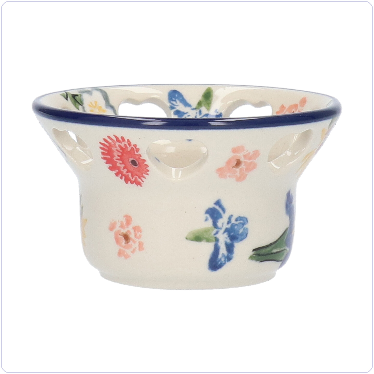 Bunzlau Theelichtjes houder (102090) - Unikat Vincent's Flowers (5089)