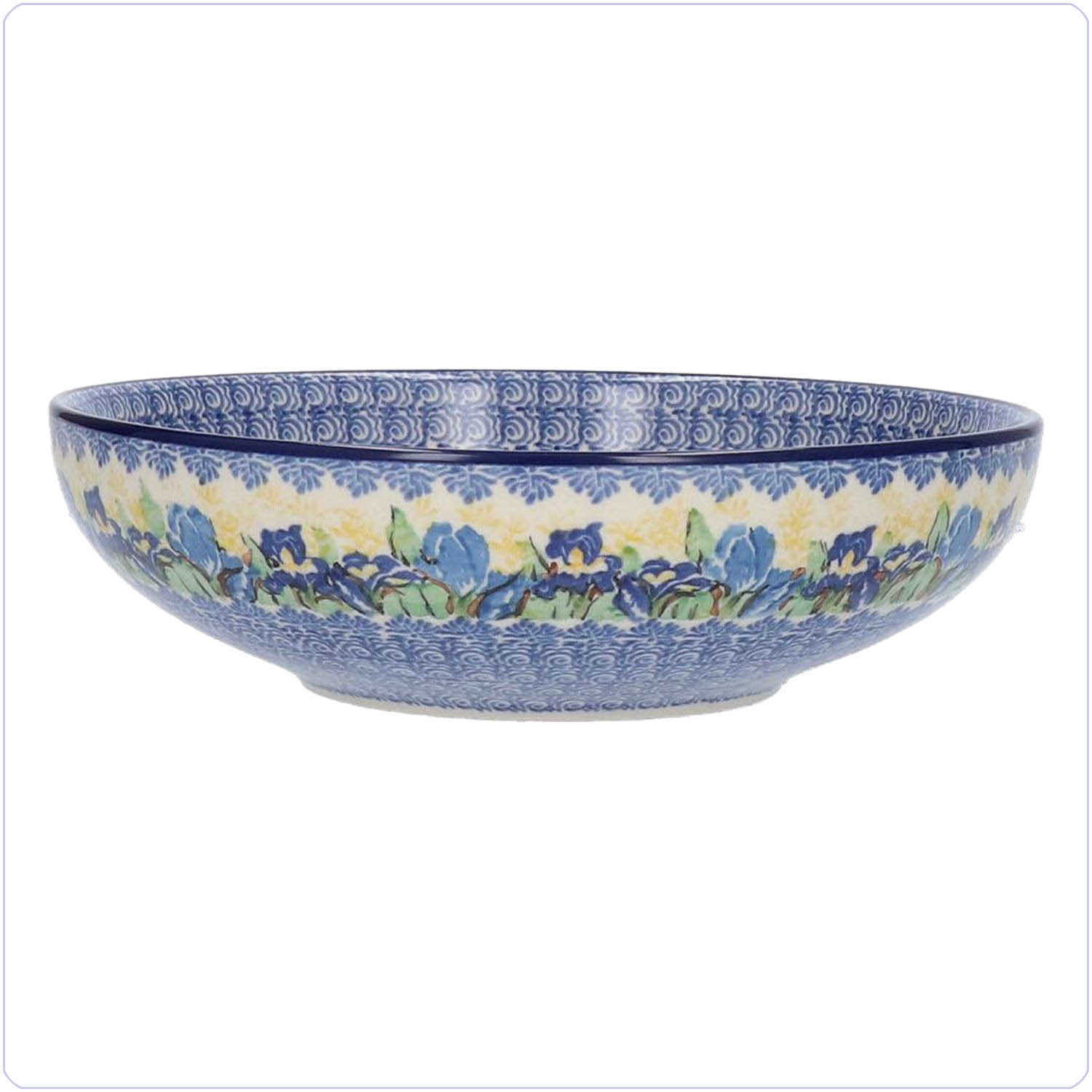 Bunzlau Schaal 1250ml Ø22,5 (102191) - Unikat Irises (5099)