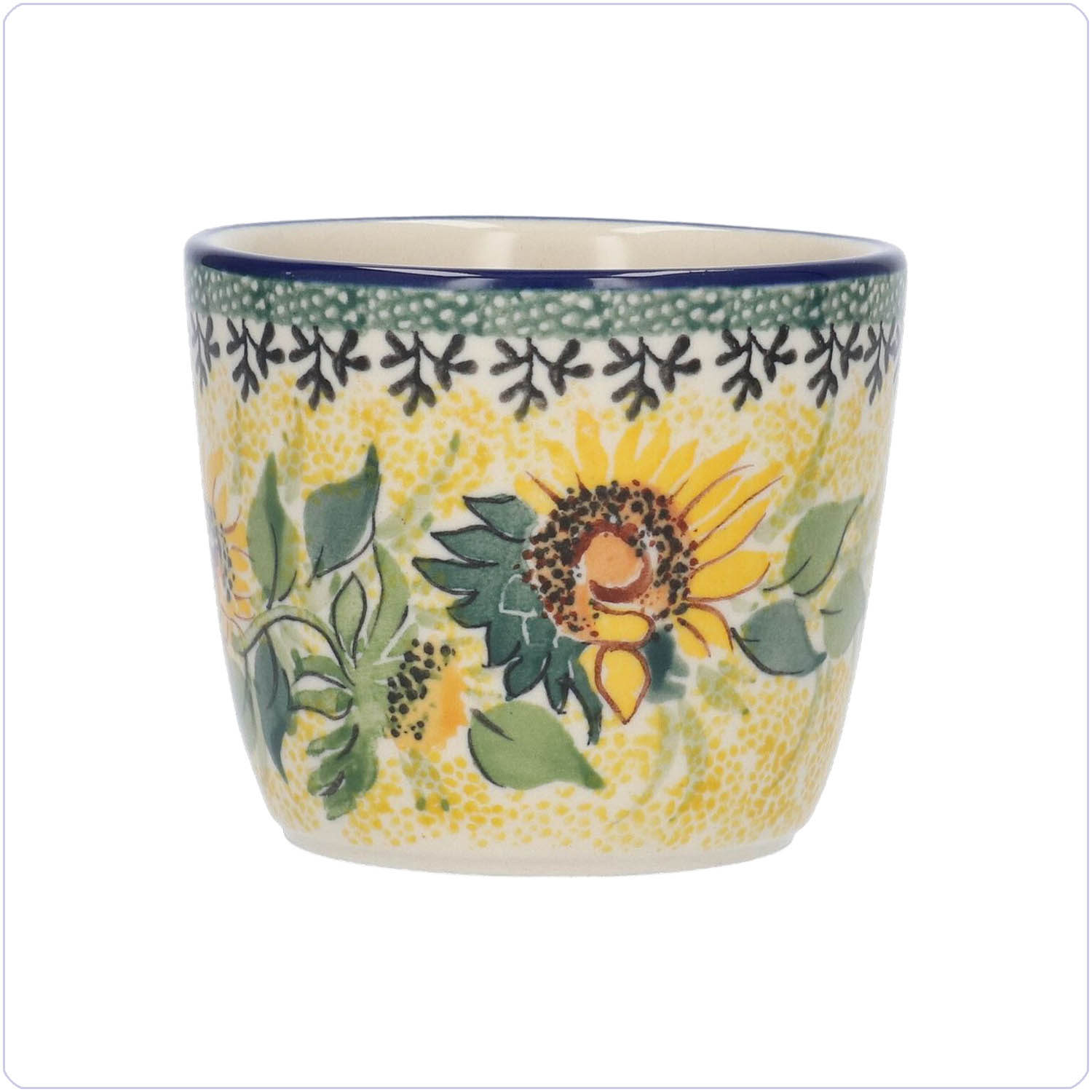 Bunzlau Strakke beker S - 190ml (102289) - Unikat Sunflowers (5085)