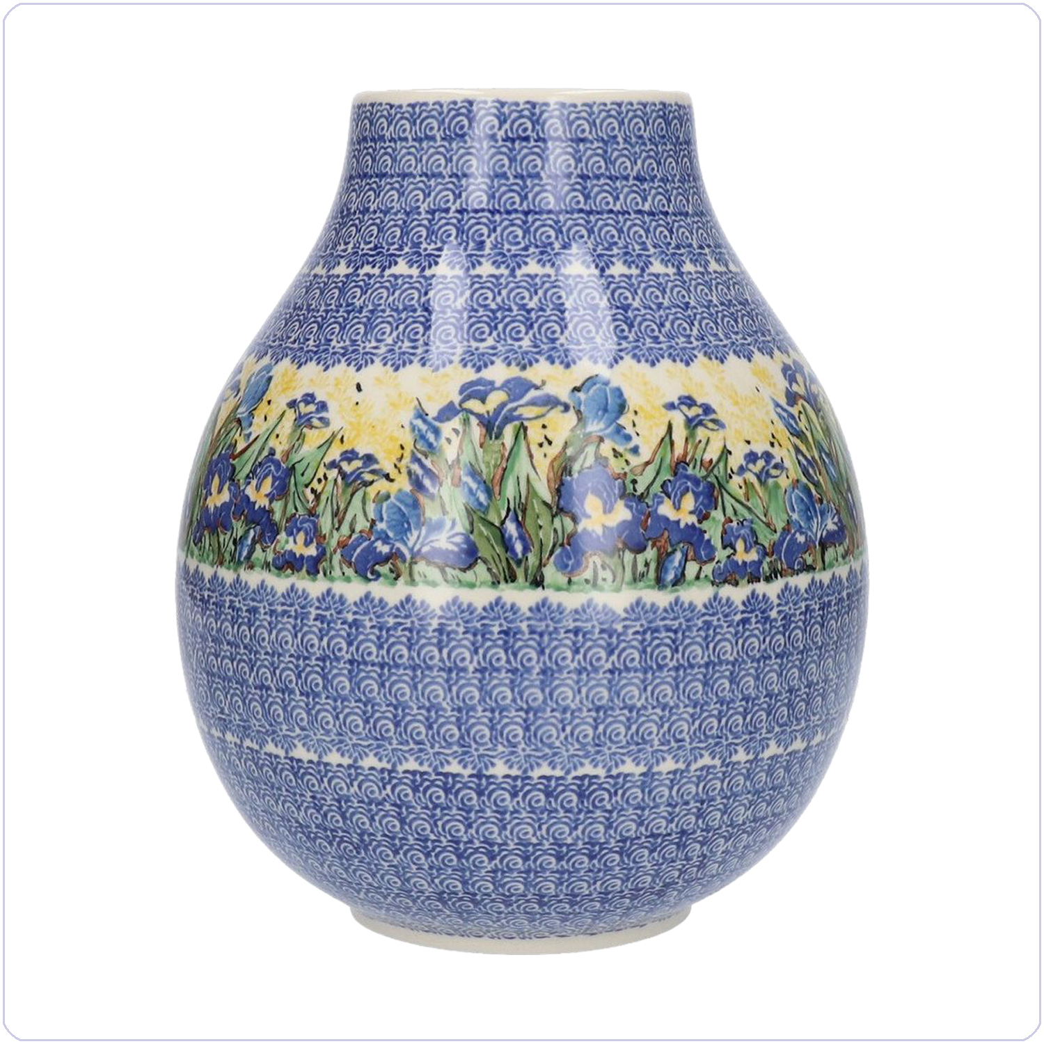 Bunzlau Vaas 4400ml (102514) - Unikat Irises (5099)