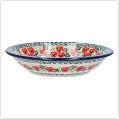 Bunzlau Diep bord zonder platte rand (1026) - Romance (2538)