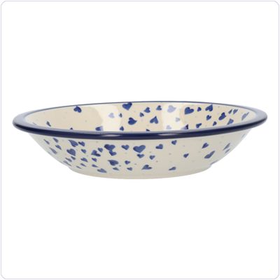 Bunzlau Diep bord zonder platte rand (1026) - Hearts (2874)