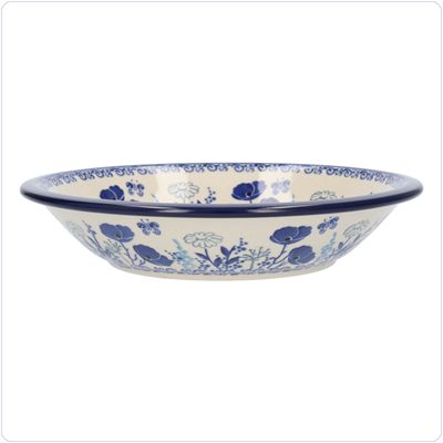 Bunzlau Diep bord zonder platte rand (1026) - Garden of Joy (2902)