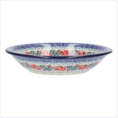 Bunzlau Diep bord zonder platte rand (1026) - English Rose (3305)