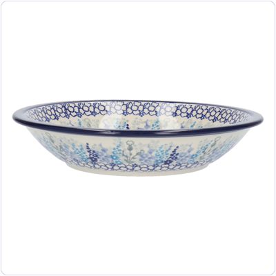 Bunzlau Diep bord zonder platte rand (1026) - Delphinium (3315)