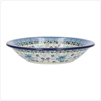 Bunzlau Diep bord zonder platte rand (1026) - Hidden Garden (3504)